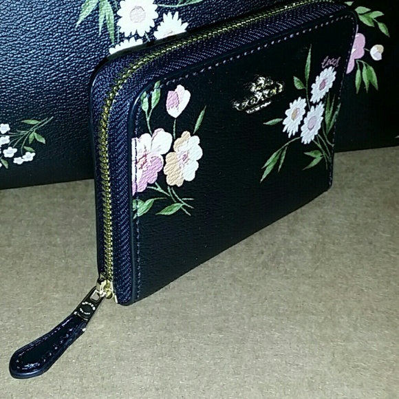 NEW●AUTHENTIC COACH BAG & WALLET SET●DAISY PRINT🌷 - Picture 4 of 8